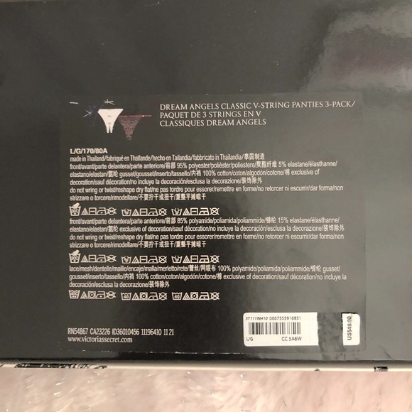 🎀NWT Victoria’s Secret V-String Panty Size L. White Lace. - Picture 9 of 11